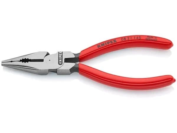 Knipex 0821145, Nesetang, Metall, Plast, Rød, 145 mm, 116 g
