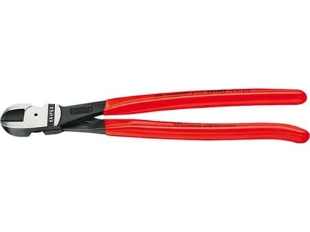 Knipex 74 02 180, Avbitartång, Kromvanadinstål, Plast, Blå, Röd, 180 mm, 273 g