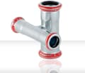 Pikkukuva 2 / 3: Geb. Mapress FZ kryds 22x15 - Geberit Mapress FZ kryds red. forskudt d22mm d1=15mm