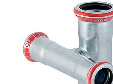 Geb. Mapress FZ kryds 22x15 - Geberit Mapress FZ kryds red. forskudt d22mm d1=15mm
