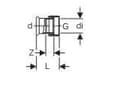 Pikkukuva 3 / 3: Geb. Mapress FZ overg 22x1 - Geberit Mapress FZ overg.stk w/overflow d22mm G1 - Geberit Mapress FZ overg.stk w/overflow d22mm G1