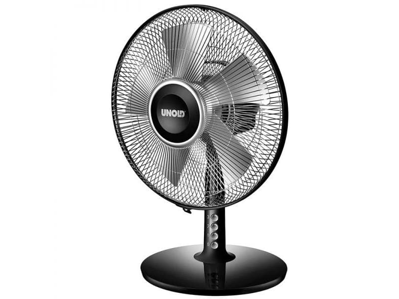 UNOLD Silverline 86818 - Fläkt - bord - 30 cm - svart/silver