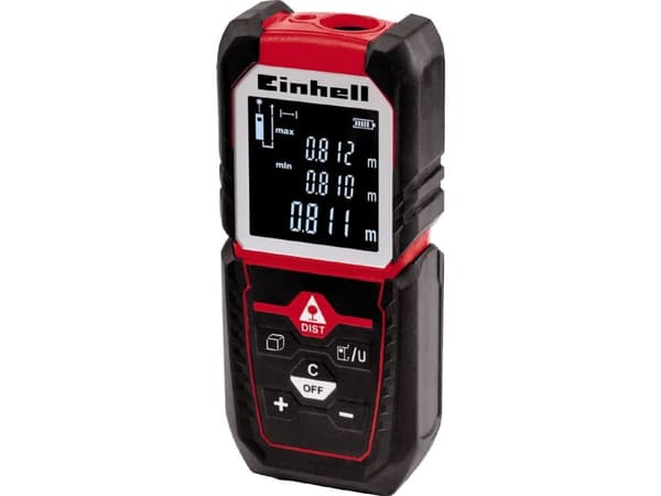 Einhell TC-LD 50, Laseravstandsmåler, m, Sort, Rød, Digitalt, 50 m, 0,05 m