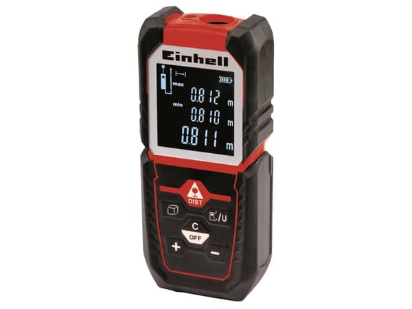 Einhell TC-LD 50, Laseravstandsmåler, m, Sort, Rød, Digitalt, 50 m, 0,05 m