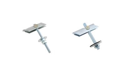 Walraven dowel M8x100mm - Elforzinket. Montering i trapesformede tak og hulrom.