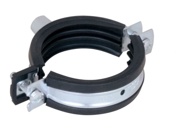 Walraven KSB2 rörb. 133-141mm - Elforzinket 2-skrue rörbøjle med EPDM och M8/10 gevind