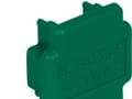 Miniatyrbilde 2 av 2: Walraven endeprop grøn plast - PE til RapidRail WM35 - 38x40mm