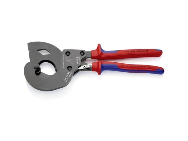 Knipex 95 32 340 SR, Sidekutter, 3,2 cm, Stål, Blå, Rød, 340 mm, 1,3 kg
