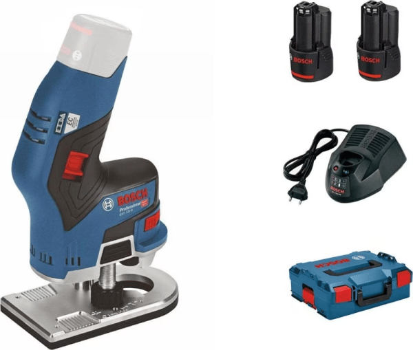 Bosch cordless EDGE MILLER GKF 12V-8 2X3AH L-BOXX - - SOLO