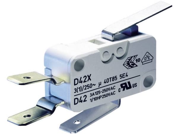 ZF Microcontact D459-V3LD 250 V/AC 16 A 1 x On/(On)-knappslut 1 st