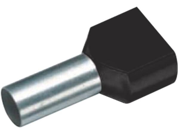 Cimco 18 2410 Kaksoiskaapelikengät 1,50 mm² Osittain eristetty Musta 100 kpl