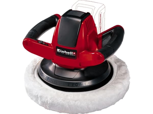 Einhell CE-CB 18/254 trådløs polermaskin Ø254 mm 18V m/batteri og lader - Uten batteri og lader - SOLO