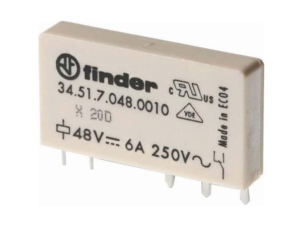 Finder 34.51.7.024.5010 PCB-relä 24 V/DC 6 A 1 x växelkontakt 1 st
