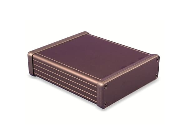 Hammond Electronics 1455L1201BK Profil-kabinet 120 x 103 x 30.5 Aluminium Sort 1 stk