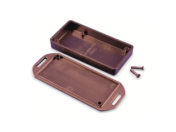 Hammond Electronics 1551LFLBK Euro-kabinet 80 x 40 x 15 ABS Sort 1 stk