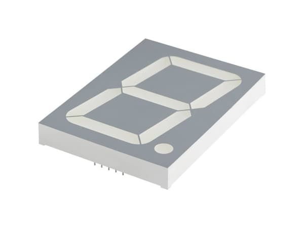 Kingbright 7-segmentsvisning Rød 101.2 mm 7.4 V Ciffertal: 1