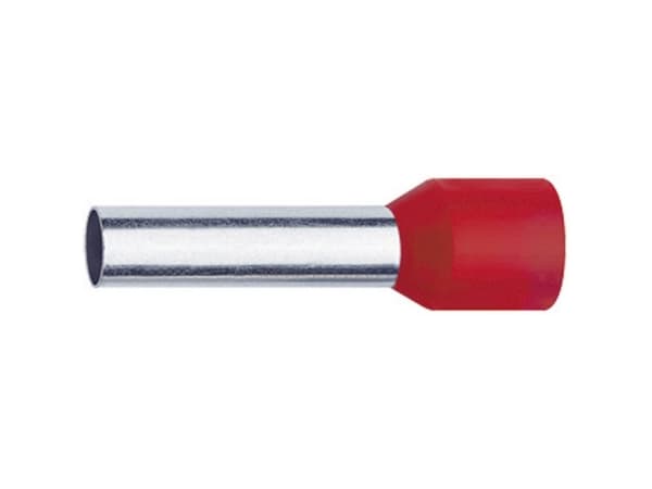 Klauke 1718 Kabelsko 1 mm² Delvist isoleret Rød 1000 stk