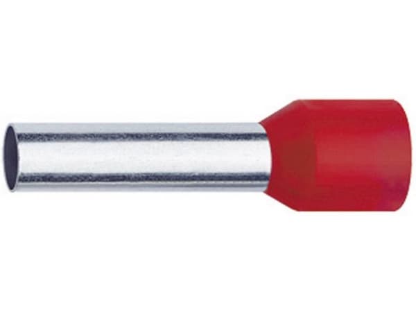 Klauke 1718 Kabelsko 1 mm² Delvist isoleret Rød 1000 stk
