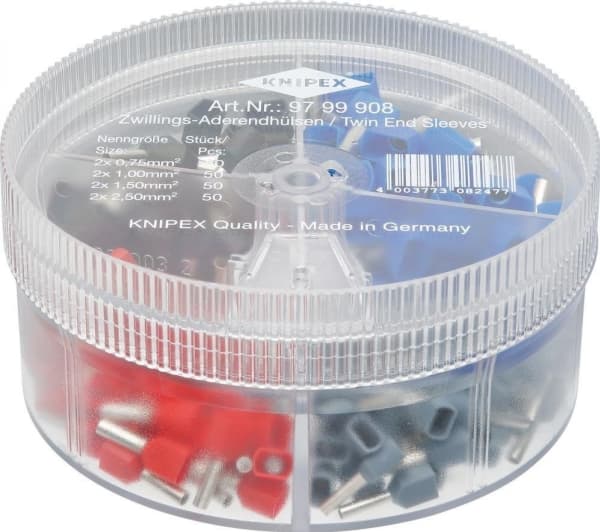 Knipex 97 99 908, Svart, Blå, Röd, Silver, Gul, 9 cm, 44 mm, 95 g