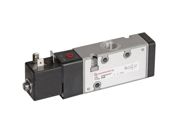 Norgren Mekaniskt manövrerad pneumatisk ventil V61B413A-A213L 24 V/DC Höljets material Aluminium Tätningsmaterial NBR 1 st