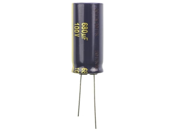 Panasonic EEUFC2A681 Elektrolytkondensator med radiell tråd 7,5 mm 680 µF 100 V/DC 20 % (Ø x H) 18 mm x 40 mm 1 st