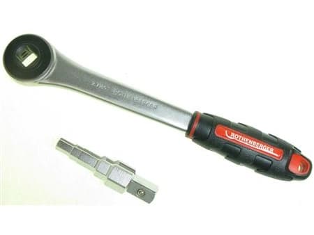 ROTHENBERGER Liitinavain ja räikkäavain 1/2" koko 3/8, 1/2, 3/4 ja 1"