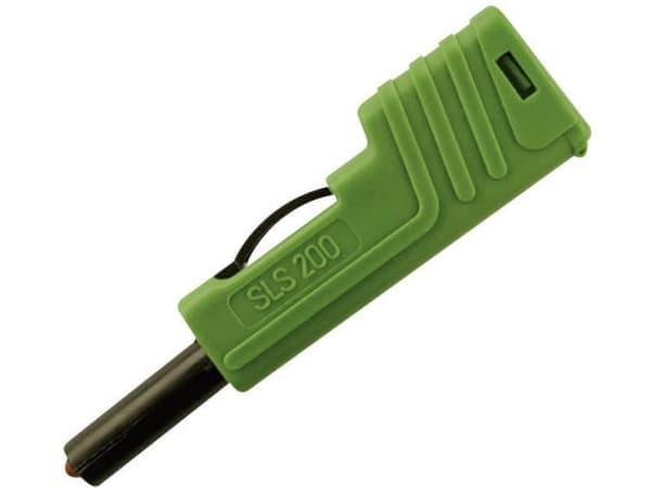 SKS Hirschmann SLS 200 Laboratoriekoppling Koppling, rak Stiftdiameter: 4 mm Grön 1 st