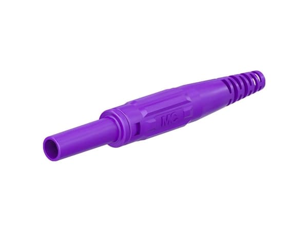 Stäubli XK-410 laboratoriolaitteiden liitin Liitin, suora Nastan halkaisija: 4 mm Violetti 1 kpl