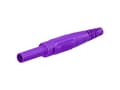 Pikkukuva 3 / 4: Stäubli XK-410 laboratoriolaitteiden liitin Liitin, suora Nastan halkaisija: 4 mm Violetti 1 kpl