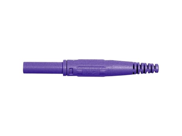 Stäubli XK-410 laboratoriolaitteiden liitin Liitin, suora Nastan halkaisija: 4 mm Violetti 1 kpl