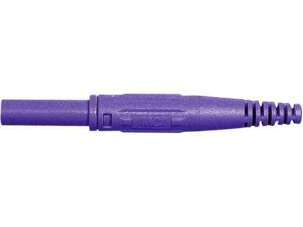 Stäubli XK-410 laboratoriolaitteiden liitin Liitin, suora Nastan halkaisija: 4 mm Violetti 1 kpl