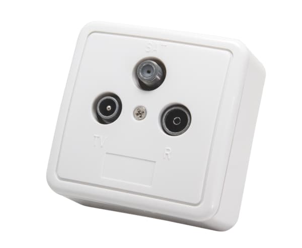 Triax GAD 269 LTE, Satelliitti + TV + Radio, Valkoinen, 150 g, 70 mm, 40 mm, 70 mm