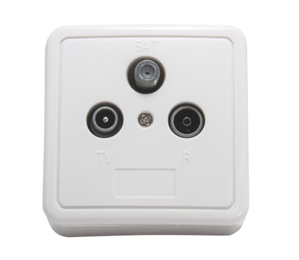 Triax GAD 269 LTE, Satelliitti + TV + Radio, Valkoinen, 150 g, 70 mm, 40 mm, 70 mm