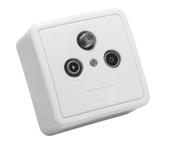Triax GAD 269 LTE, Satelliitti + TV + Radio, Valkoinen, 150 g, 70 mm, 40 mm, 70 mm
