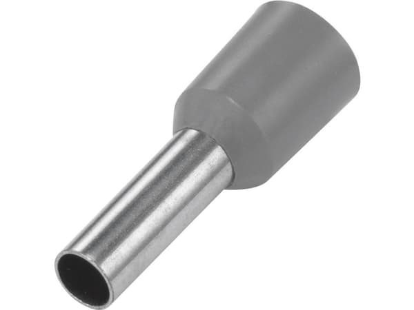 TRU COMPONENTS 1091282 Kabelsko 4 mm² Delvist isoleret Grå 100 stk