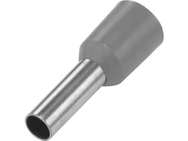TRU COMPONENTS 1091282 Kabelsko 4 mm² Delvist isoleret Grå 100 stk