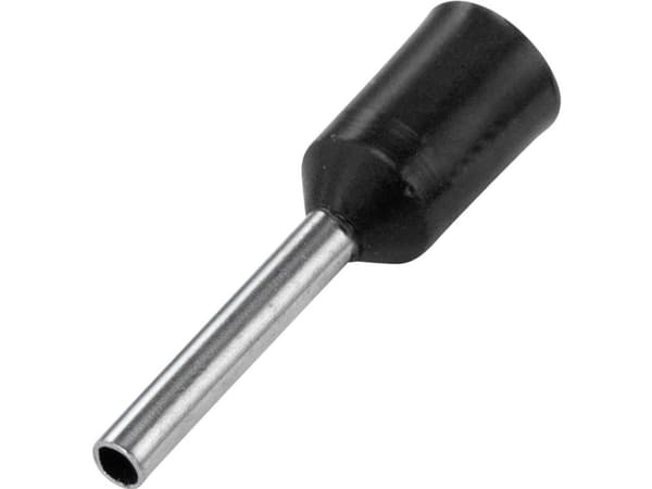 TRU COMPONENTS 1091287 Kabelsko 1.5 mm² Delvist isoleret Sort 100 stk