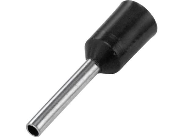 TRU COMPONENTS 1091287 Kabelsko 1.5 mm² Delvist isoleret Sort 100 stk