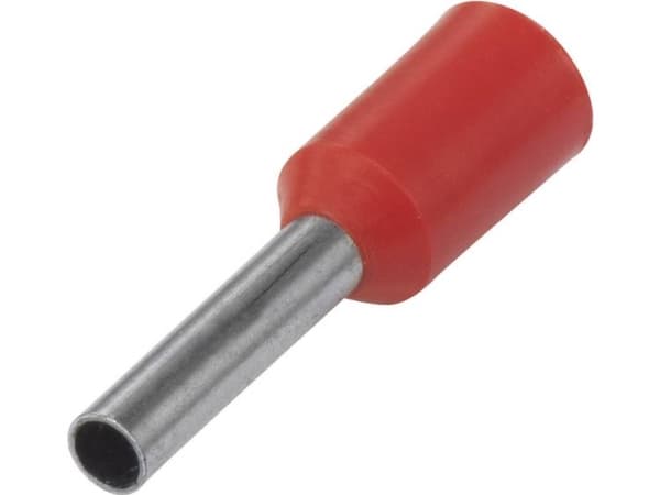 TRU COMPONENTS 1091298 Kabelsko 10 mm² Delvist isoleret Rød 100 stk