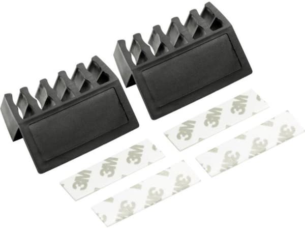 TRU COMPONENTS CHDO-BK/2S Kabelhållare Självhäftande 1378462 Svart 1 st