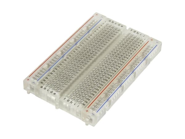 TRU COMPONENTS 0165-40-8-8010 Breadboard Transparent Samlet antal poler 400 (L x B x H) 84 x 54 x 9 mm 1 stk