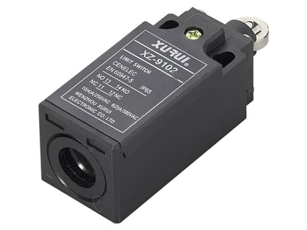 TRU COMPONENTS XZ-9/102 Endestopkontakt 250 V/AC 10 A Rullestempel Tastende IP65 1 stk