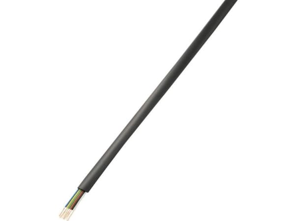 TRU COMPONENTS 1564535 Telefonkabel 6 x 0.08 mm² Sort 50 m