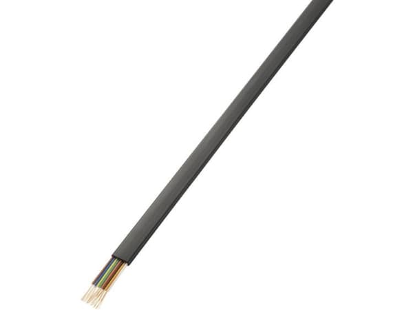 TRU COMPONENTS 1564536 Telefonkabel 8 x 0.08 mm² Sort 50 m
