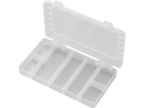 TRU COMPONENTS PP07-01 Sortimentskasse (L x B x K) 192 x 110 x 24 mm Antal fag: 7 Fast underopdeling 1 stk
