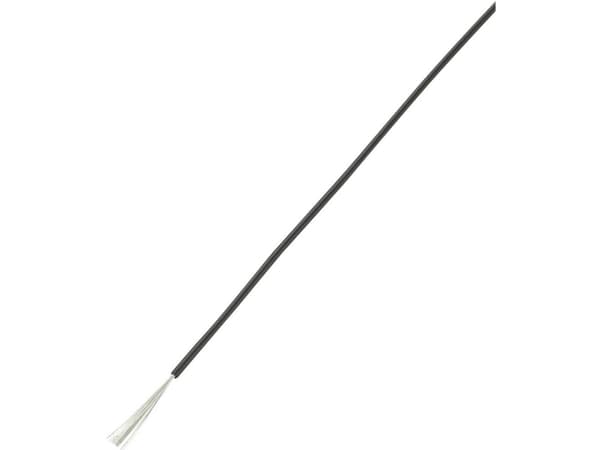 TRU COMPONENTS 1565233 Wire LiY 1 x 1 mm² Svart 25 m
