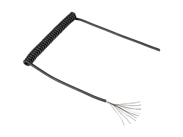 TRU COMPONENTS 1571517 Spiraalikaapeli 300 mm / 900 mm 10 x 0,12 mm² Lajittelu 1 kpl