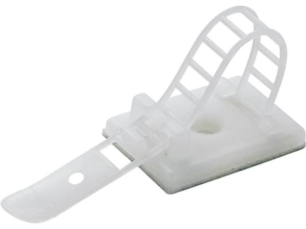 TRU COMPONENTS WCT-64 Kiinnityspesä Itseliimautuva, ruuvitanko 1571912 Laipan Ø-alue 17 mm (max) Kiinnityssidontalaitteella Luonto 25 kpl