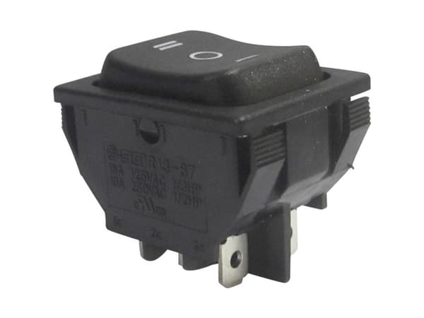 TRU COMPONENTS 1587545 Vippekontakt TC-R13-87D-02 250 V/AC 10 A 2 x On/Off/On Klikkende/0/Klikkende 1 stk