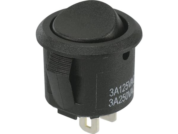 TRU COMPONENTS 1588033 Vippekontakt TC-R13-297A-05 250 V/AC 3 A 1 x Off/On Klikkende 1 stk